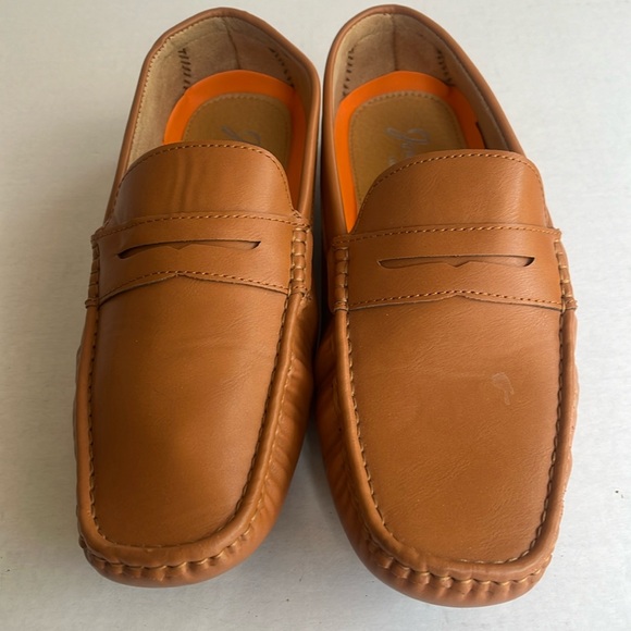 Jousen Other - NWOT Jousen Milan, Italy Cognac SlipOn Penny Loafers